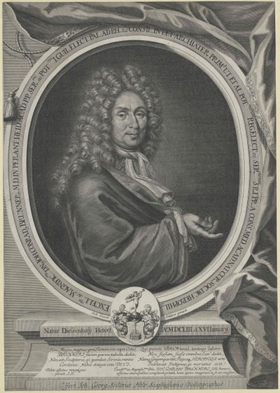Johann Konrad Brunner (tisk) od Artist Unknown