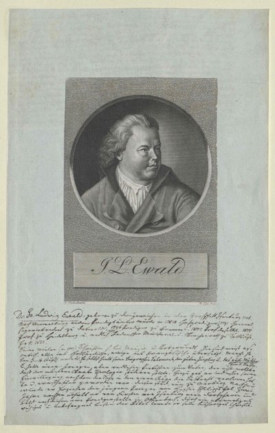 Johann Ludwig Ewald (tisk) od Artist Unknown