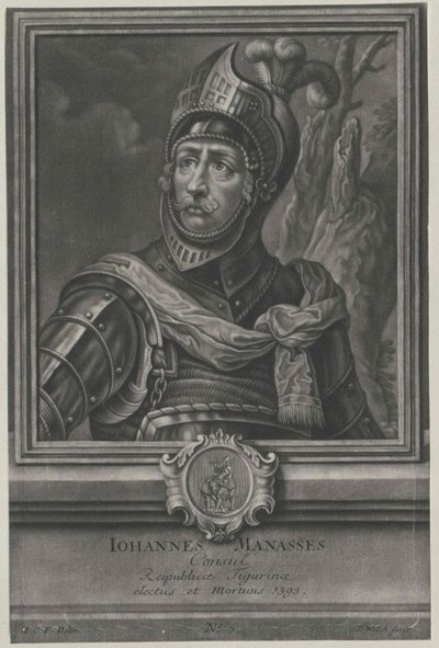 Johann Manasses (tisk) od Artist Unknown
