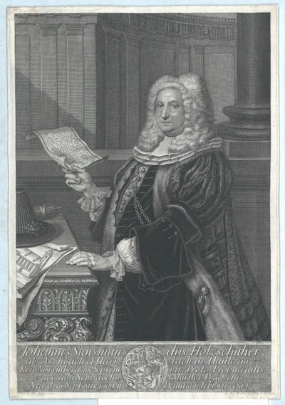 Johann Sigismund Holzschuher von Aspach a Harrlach na Thalheimu od Artist Unknown