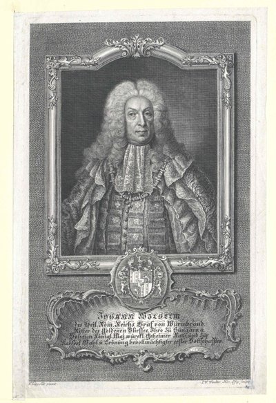 Johann William hrabě z Wurmbrand-Stuppachu (tisk) od Artist Unknown