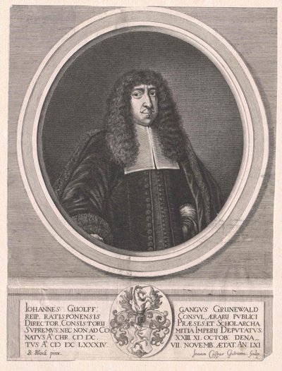 Johann Wolfgang Gruenewald (tisk) od Artist Unknown