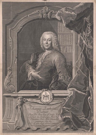 Johann Zachariah Platner od Artist Unknown