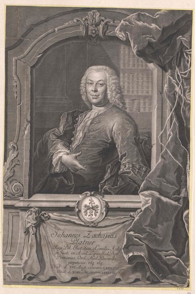 Johann Zachariah Platner od Artist Unknown