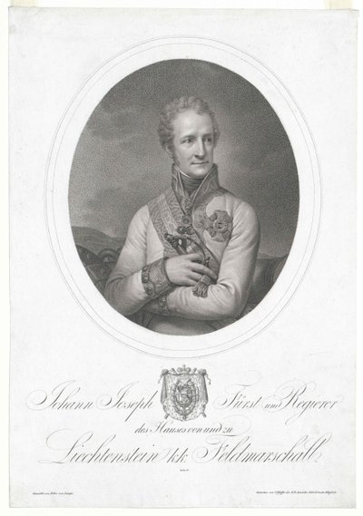 Johann hrabě z Lichtenštejna od Artist Unknown