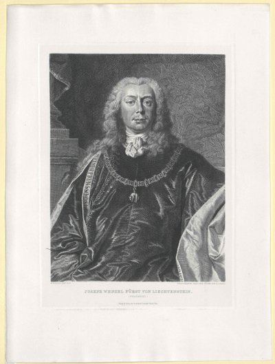 Joseph Wenzel hrabě z Lichtenštejna od Artist Unknown