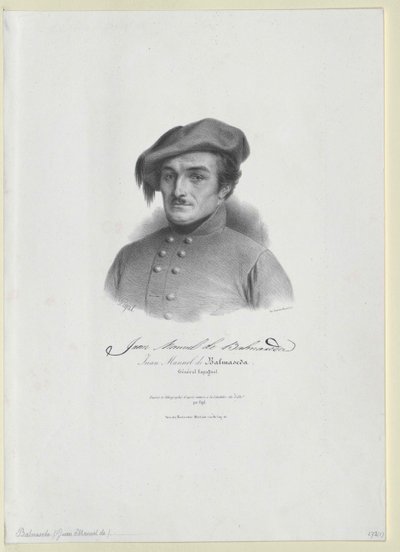 Juan Manuel Balmaseda (tisk) od Artist Unknown