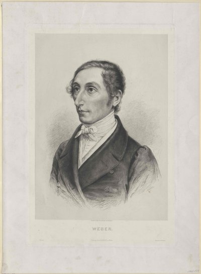 Karl Maria von Weber (tisk) od Artist Unknown