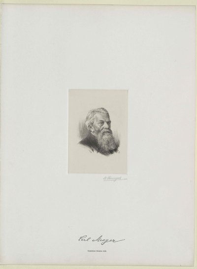Karl Menger (tisk) od Artist Unknown