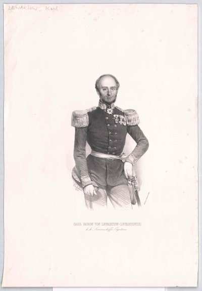 Karl baron von Lewartow von Lewartowski od Artist Unknown