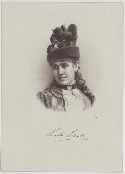 Katharina Schratt (tisk) od Artist Unknown