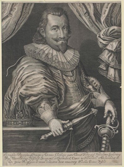 Dánský král Kristián IV. od Artist Unknown