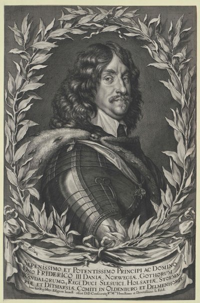 Dánský král Frederic III od Artist Unknown