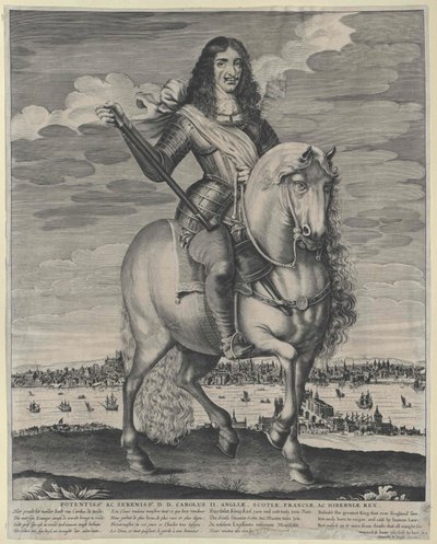 Anglický král Karel II. od Artist Unknown