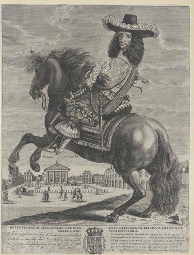 Anglický král Karel II. od Artist Unknown