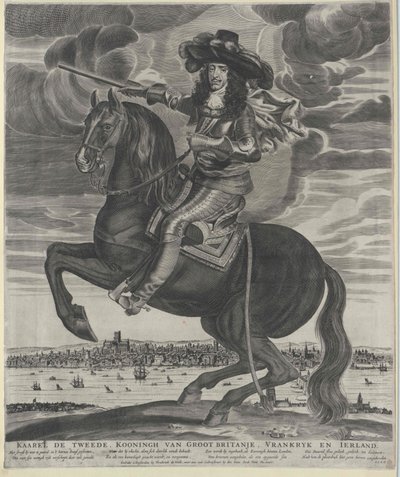 Anglický král Karel II. od Artist Unknown