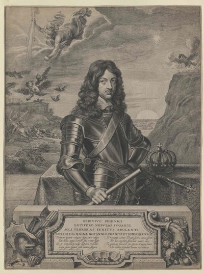 Anglický král Karel II. od Artist Unknown