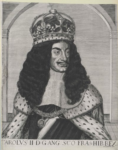 Anglický král Karel II. od Artist Unknown