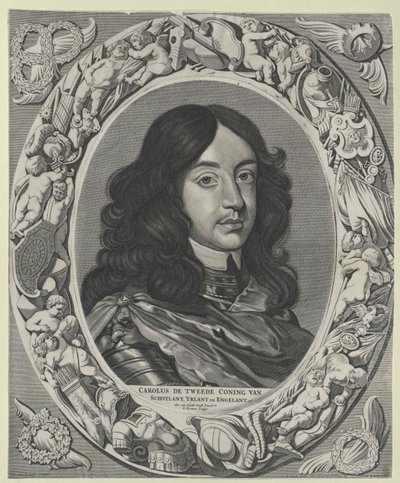 Anglický král Karel II. od Artist Unknown