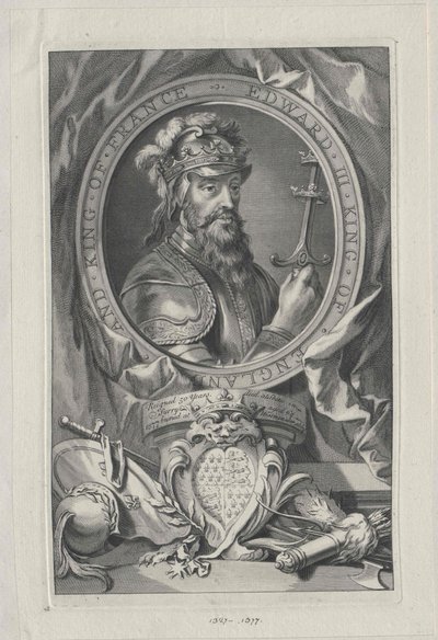 Anglický král Edward III (tisk) od Artist Unknown