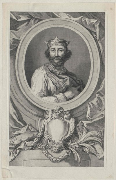 Anglický král Edward I. (tisk) od Artist Unknown