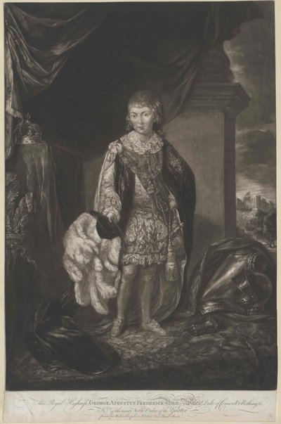 Anglický král Jiří IV. od Artist Unknown
