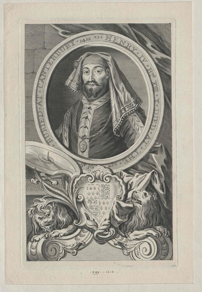 Anglický král Jindřich IV. od Artist Unknown