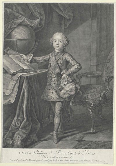 Francouzský král Karel X. od Artist Unknown