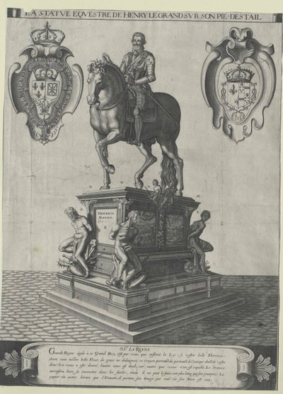 Francouzský král Jindřich IV. od Artist Unknown
