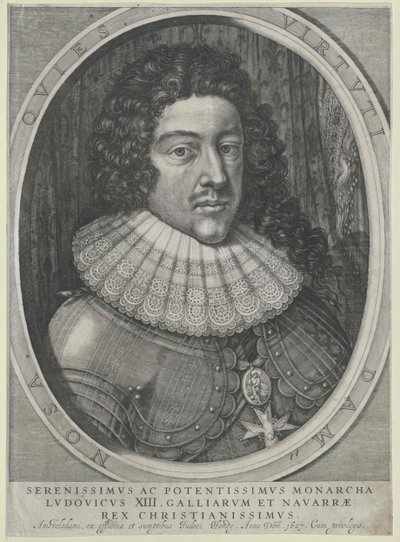 Francouzský král Ludvík XIII. od Artist Unknown