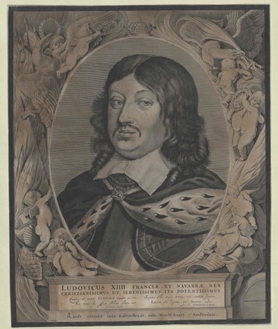 Francouzský král Ludvík XIV. od Artist Unknown