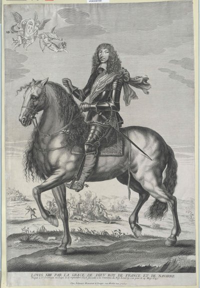 Francouzský král Ludvík XIV. od Artist Unknown