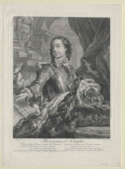 Francouzský král Ludvík XV. od Artist Unknown