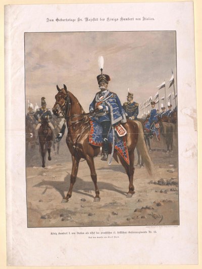 Italský král Humbert I. od Artist Unknown
