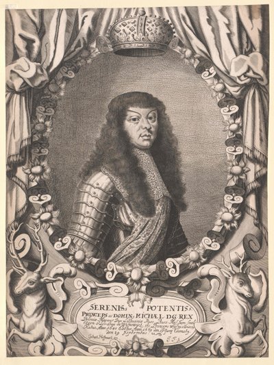Polský král Michael Thomas Wiesniowiecz od Artist Unknown