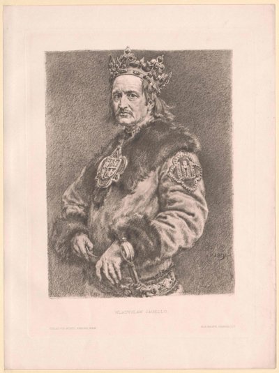 Polský král Vladislav II. od Artist Unknown