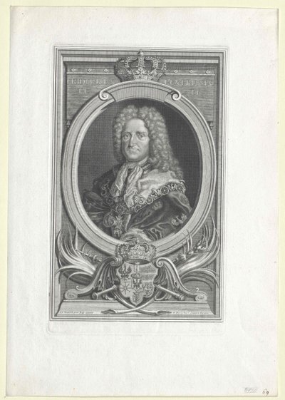 Pruský král Fridrich I. od Artist Unknown
