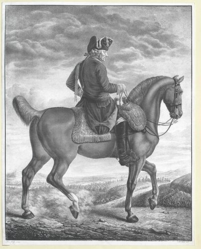 Pruský král Fridrich II. od Artist Unknown