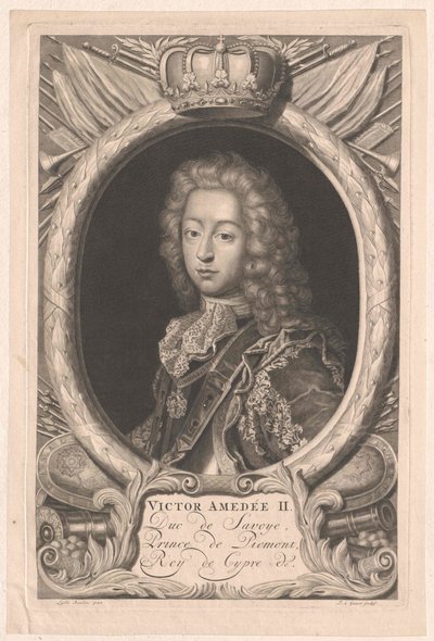 Sardinský král Viktor Amadeus I. od Artist Unknown