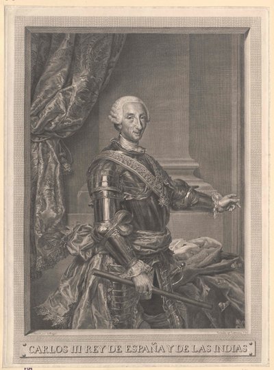 Španělský král Karel III. od Artist Unknown