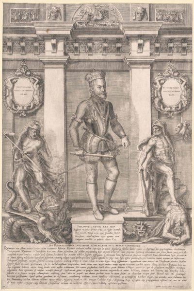 Španělský král Filip II. od Artist Unknown