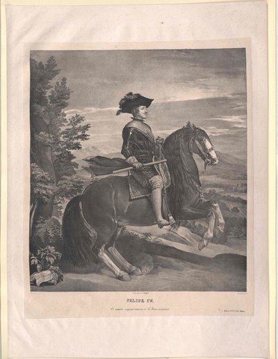 Španělský král Filip IV. od Artist Unknown