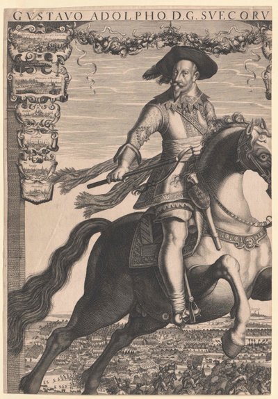 Švédský král Gustav Adolf Švédský od Artist Unknown