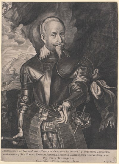 Švédský král Gustav Adolf Švédský od Artist Unknown