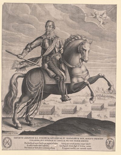 Švédský král Gustav Adolf Švédský od Artist Unknown