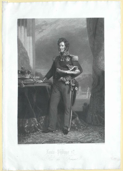 Francouzský král Ludvík Filip od Artist Unknown
