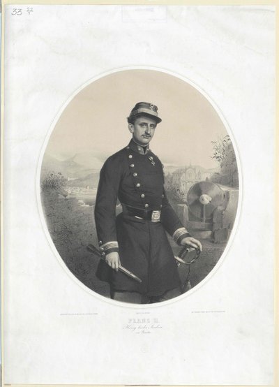Král obojí Sicílie František II. od Artist Unknown