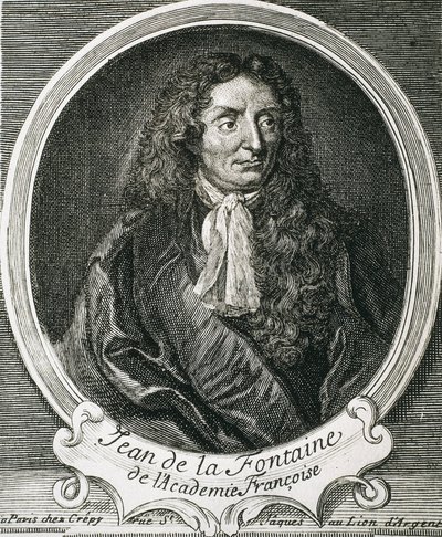 LA FONTAINE, Jean de (1621-1695). Anglický spisovatel. Lept od Artist Unknown
