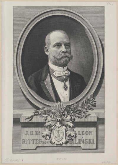 Leon Ritter Bilinski (tisk) od Artist Unknown
