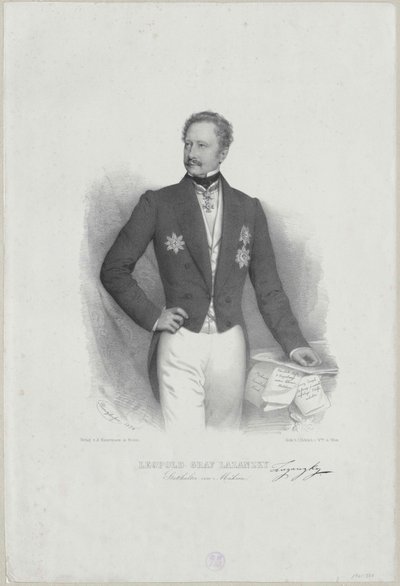 Leopold hrabě Lazansky od Artist Unknown